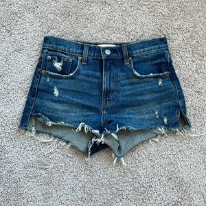 Abercrombie & Fitch mid rise mom denim shorts